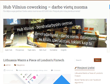 Tablet Screenshot of hubvilnius.lt